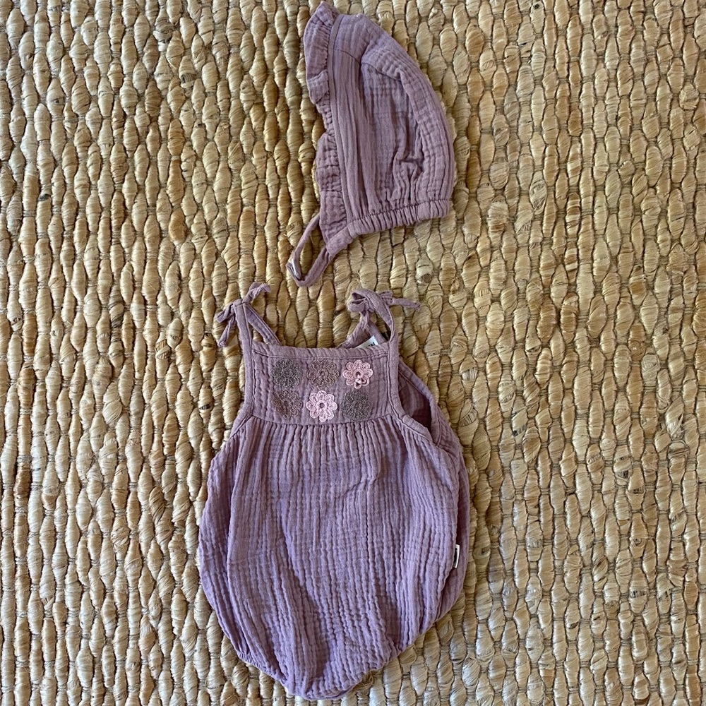 gauze bubble romper